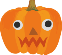Halloween (Pumpkin funny face Jack O Lantern)