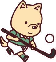 狗为曲棍球奥运会竞技运动