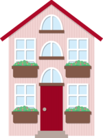 Pink cute house