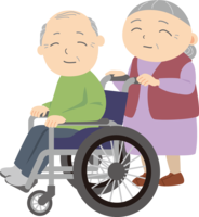 (看护轮椅篇)爷爷&奶奶