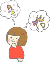 Girl looking forward to presents