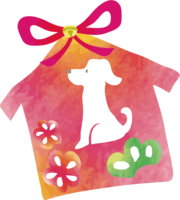 Ema and Dog-Fashionable Cute 2018 Year of the Dog
