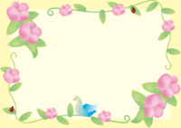 Karin Spring April flower frame
