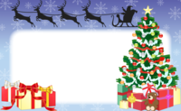 Surround with a Christmas frame-Frame material-Decorative frame background