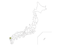 日本地図と佐賀県