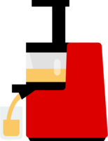 Juice is squeezed with a juicer