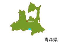 青森県と青森市の地図