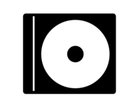 CD-DVD disc silhouette material