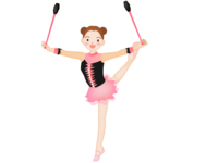 Rhythmic gymnastics-Club scene material