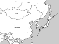 Blank map of Asia