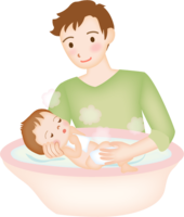 Ikumen who will take a bath