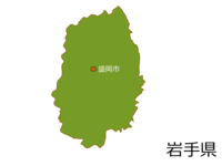 Map of Iwate Prefecture and Morioka City