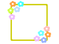 Flower decoration frame-frame material