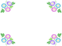 Frames at the four corners of the morning glory