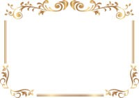 Elegant gold frame Decorative frame