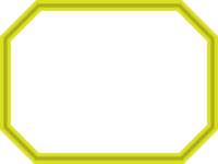 Double line octagonal frame Decorative frame