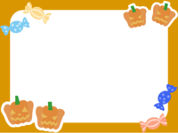 Pumpkin x Candy Halloween frame Decorative frame