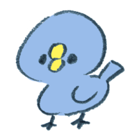 Happy blue bird