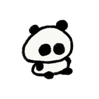 Sitting panda