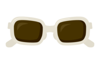 Sunglasses with white edges