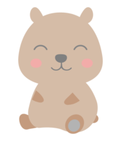 Cute capybara with a smile