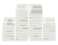 Waste paper-bundle of newspaper