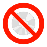 Disc use prohibited