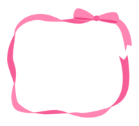 Pink ribbon box-frame