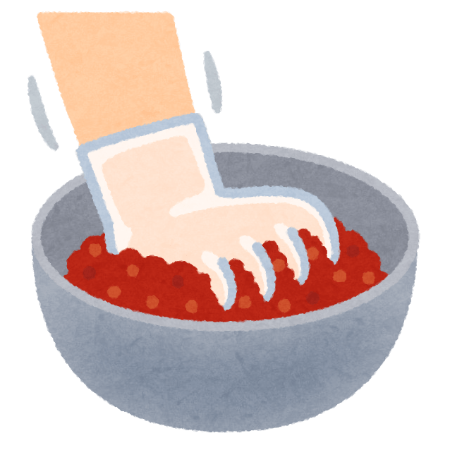 用碗揉肉的插图(料理)