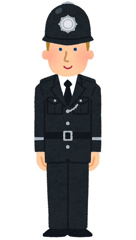 イギリスの警察官 礼装 男性 イラスト素材 超多くの無料かわいいイラスト素材