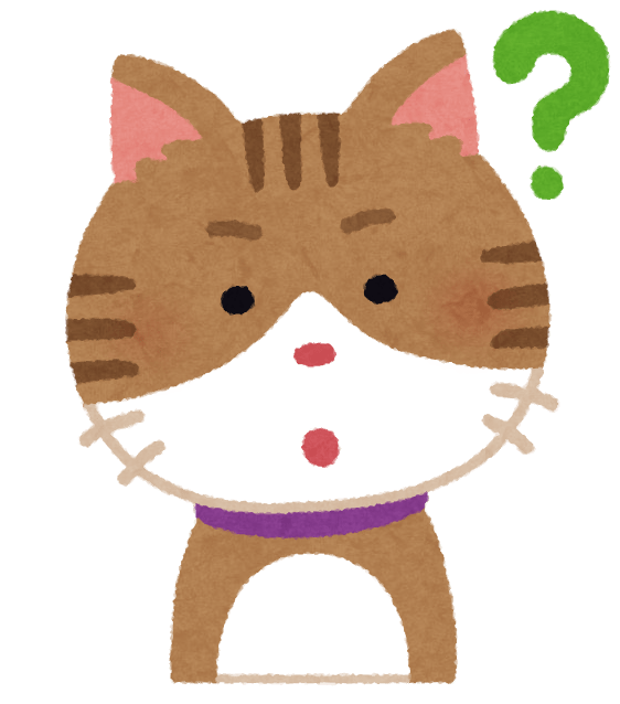 いろいろな表情の猫 疑問 目がハート 居眠り 照れ イラスト素材 超多くの無料かわいいイラスト素材