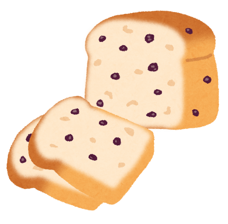 ぶどうパン 食パン型 イラスト素材 超多くの無料かわいいイラスト素材