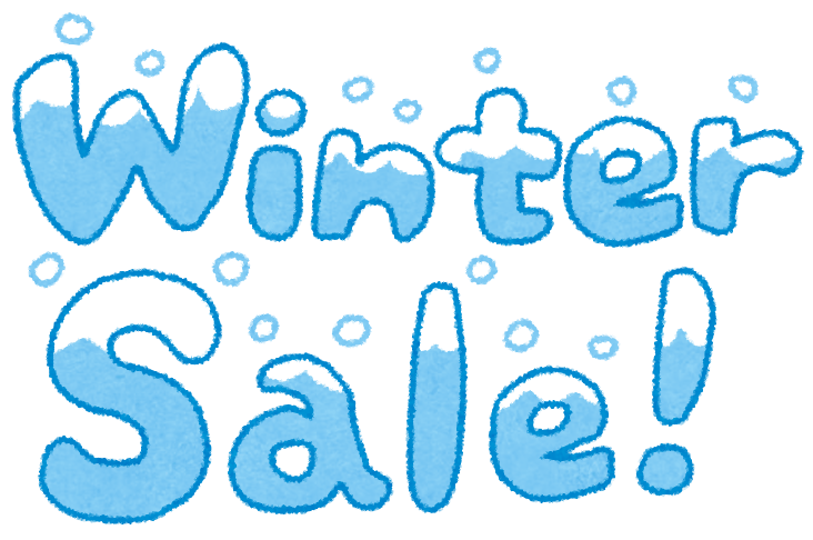 插图文字"Winter Sale!"