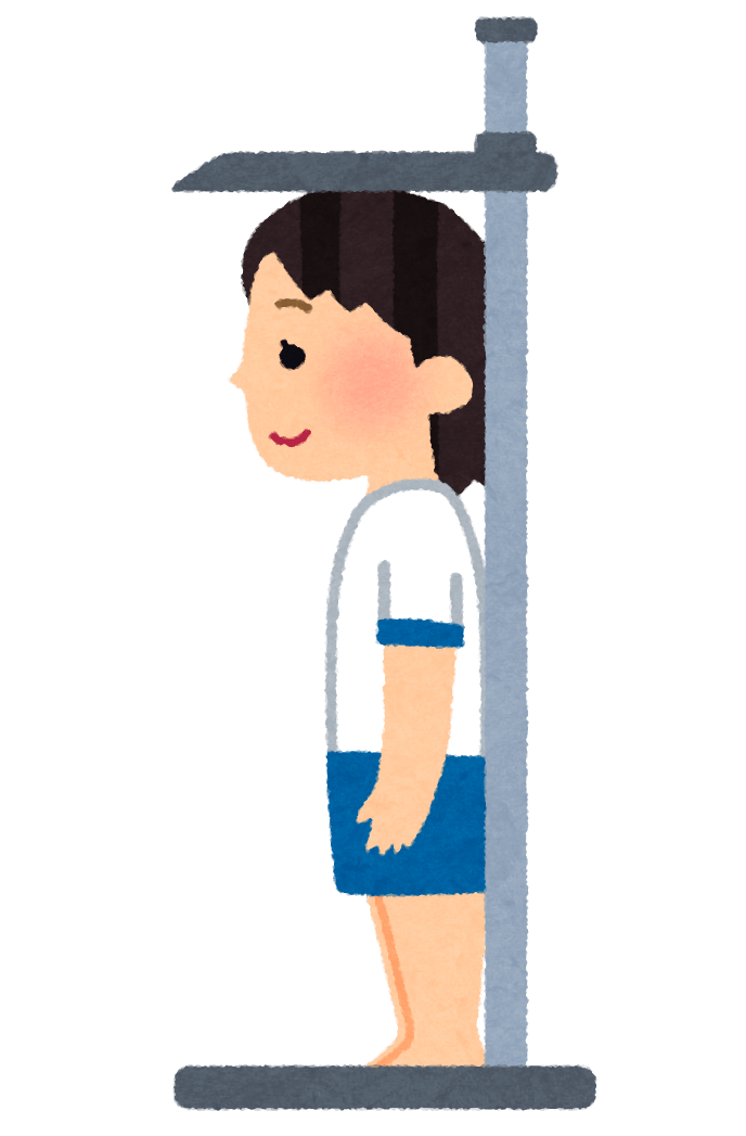 身長測定(学校の健康診断-女の子)