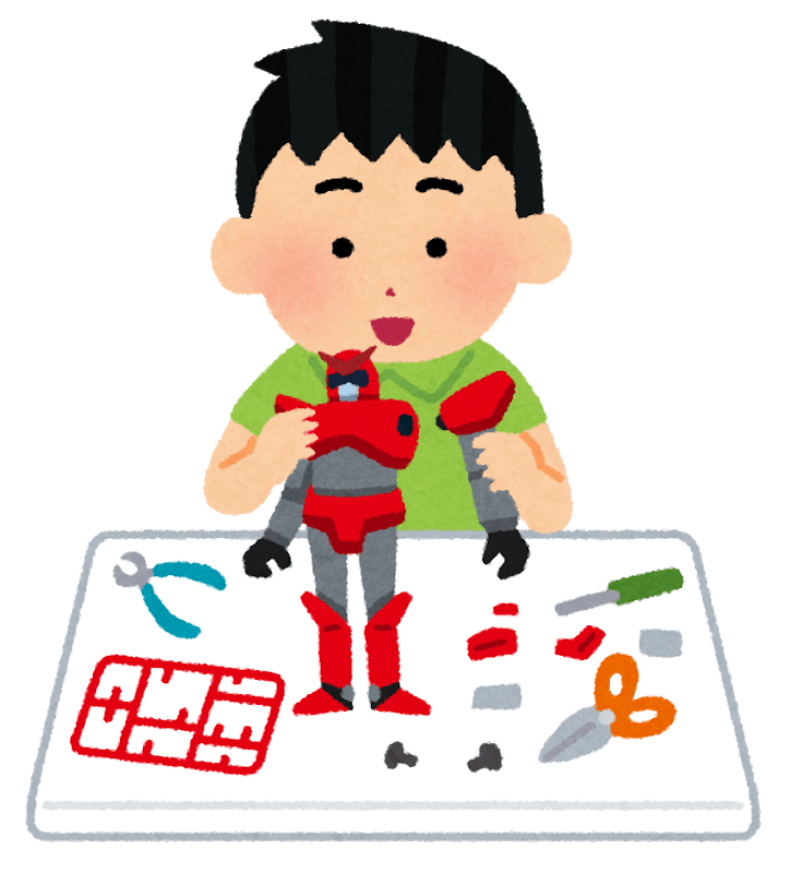 プラモデルを作っている男の子 イラスト素材 超多くの無料かわいいイラスト素材