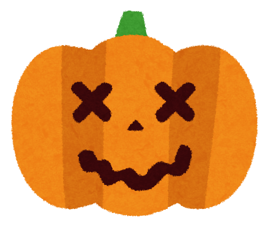 いろいろなハロウィンのカボチャ イラスト素材 超多くの無料かわいいイラスト素材