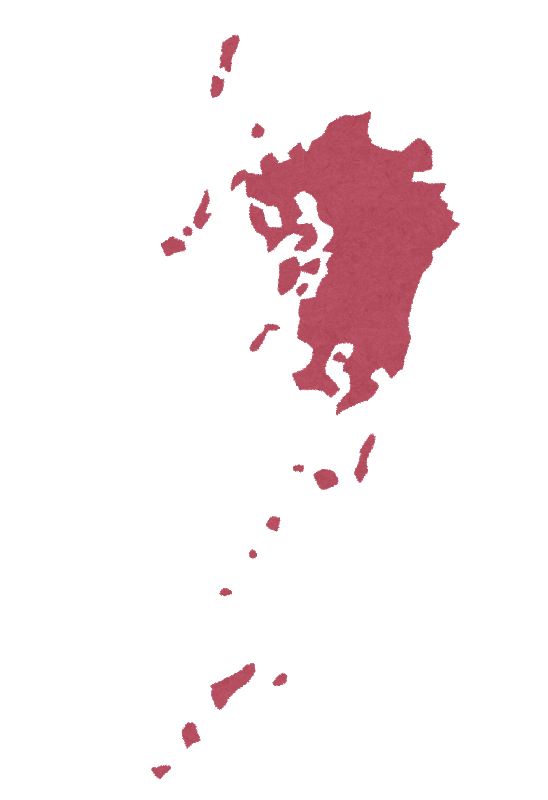 九州地方地图(地方区分)