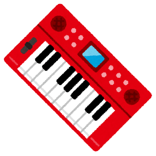 Keyboards of various colors-Synthesizer