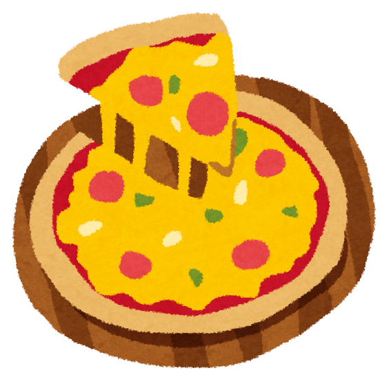 Pizza (pizza of tomato and salami)