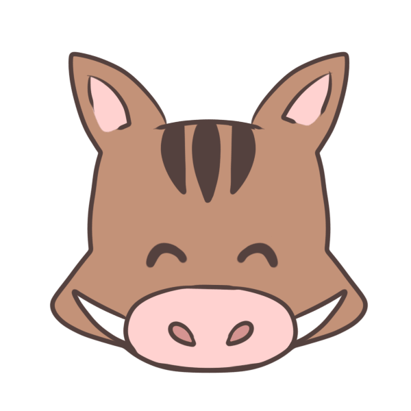 微笑的野猪