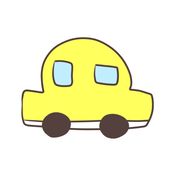 黄色の車 イラスト素材 超多くの無料かわいいイラスト素材