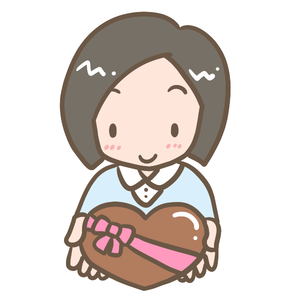 チョコレートを持ってる女の子 イラスト素材 超多くの無料かわいいイラスト素材