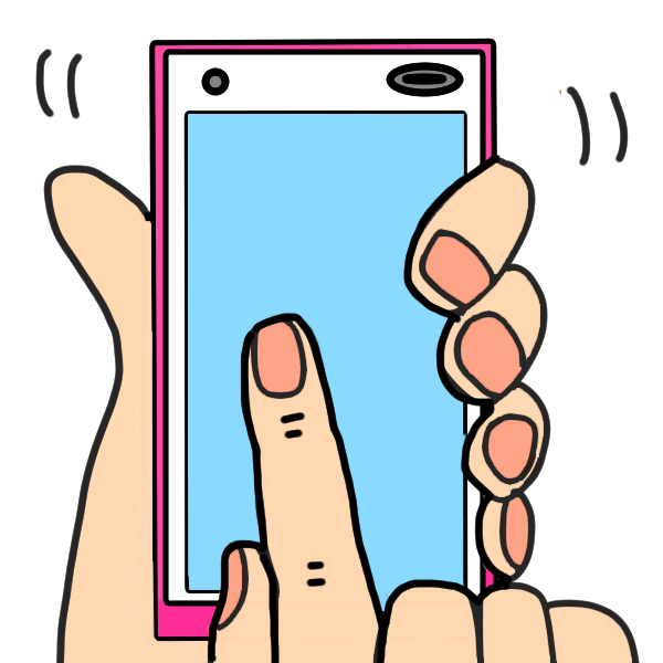 スマホを操作する イラスト素材 超多くの無料かわいいイラスト素材