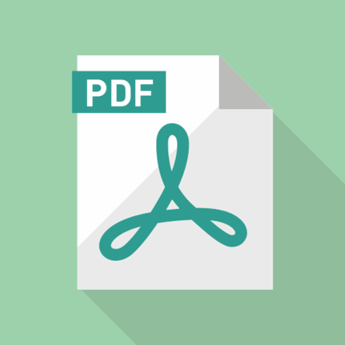 PDF文件的平面设计图标