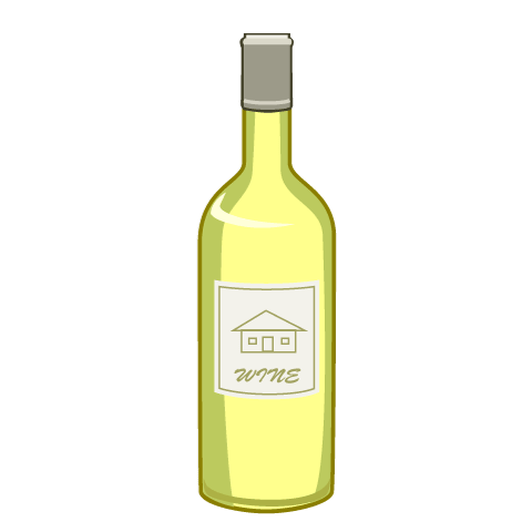 简单的白葡萄酒瓶 插图素材 Ui 123 100万矢量插图素材 免费下载
