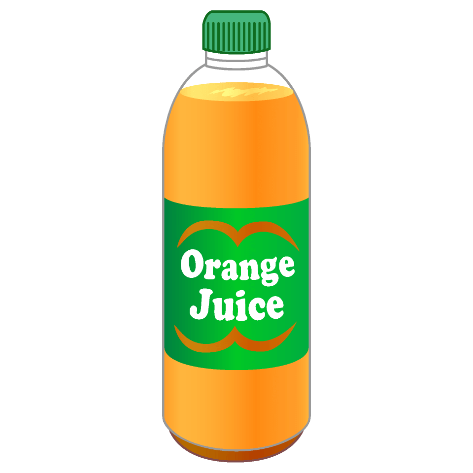 オレンジジュースペットボトル