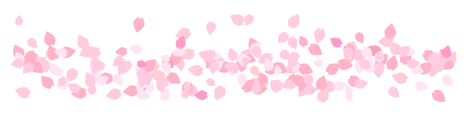 桜吹雪のライン 線 イラスト素材 超多くの無料かわいいイラスト素材