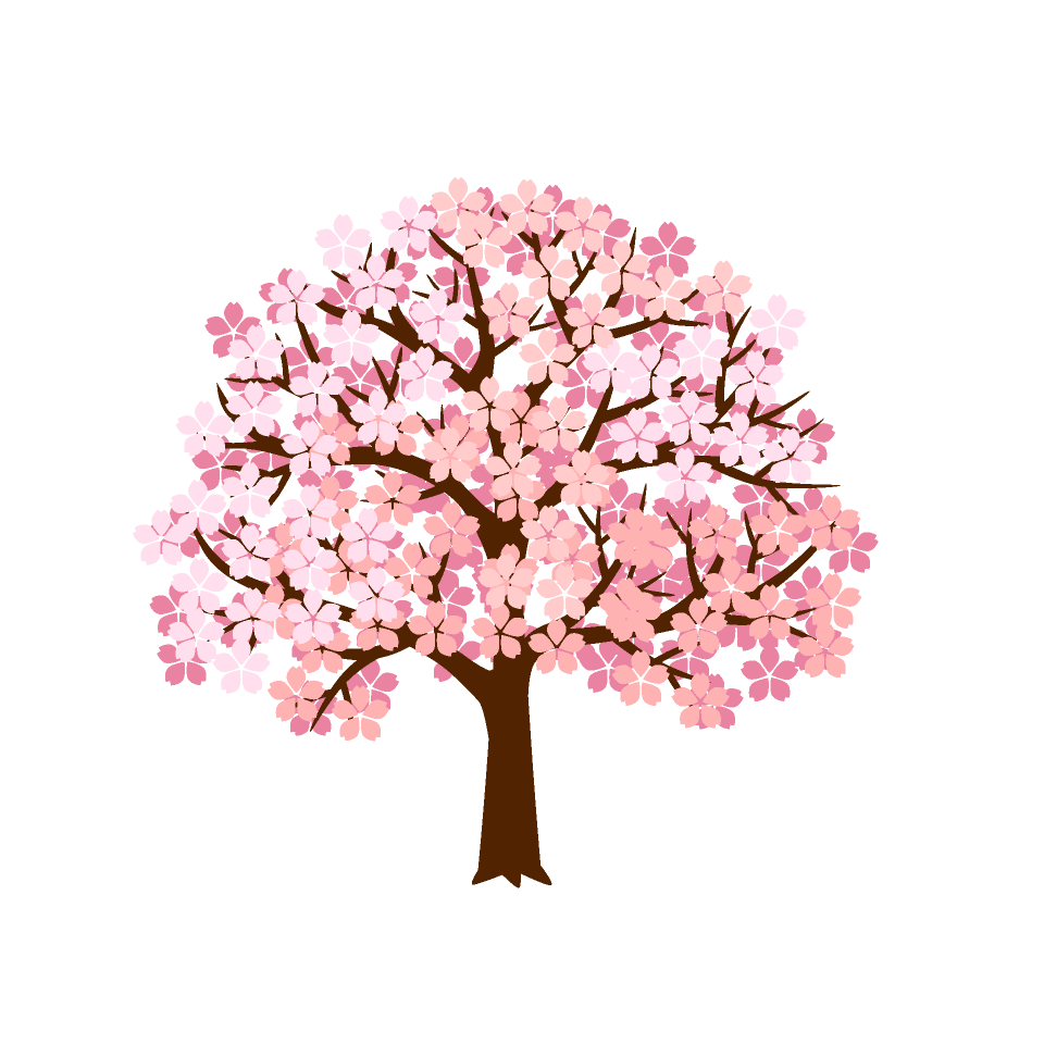 綺麗な桜の木 イラスト素材 超多くの無料かわいいイラスト素材