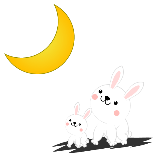 赏月兔子