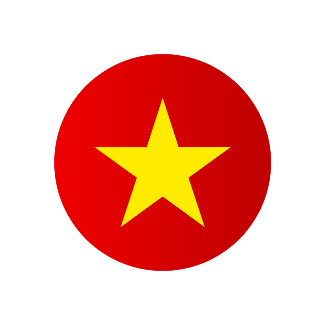 ベトナム国旗(円形)